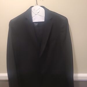 Van Heusen Flex Slim Fit 38R Black Suit Blazer Jacket Mens NWOT